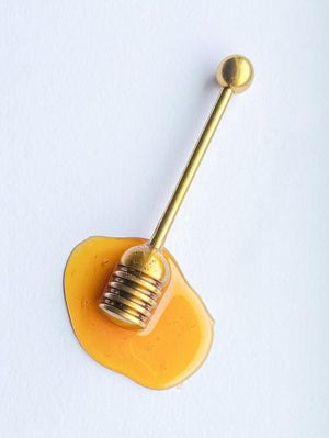 Gold Metallic Honey Dipper