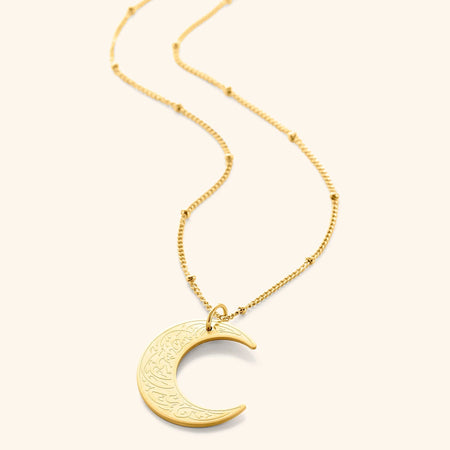 HULM x Nominal "With Hardship Comes Ease" Crescent Necklace