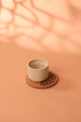 Sabr, Shukr, Tawakkul Arabic Calligraphy Wooden Coasters (Set of 2)